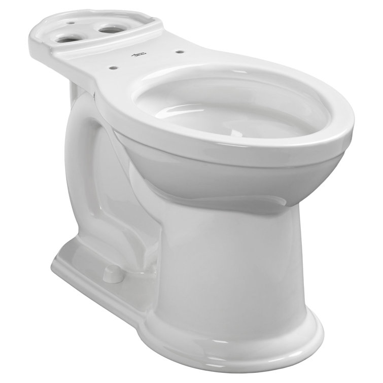White Vitreous China Elongated ADA Compliant Toilet Bowl