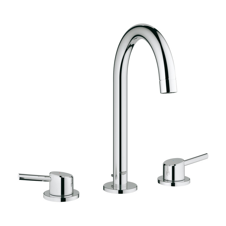 SleekStar Contemporary Brushed Nickel Widespread Bathroom Faucet