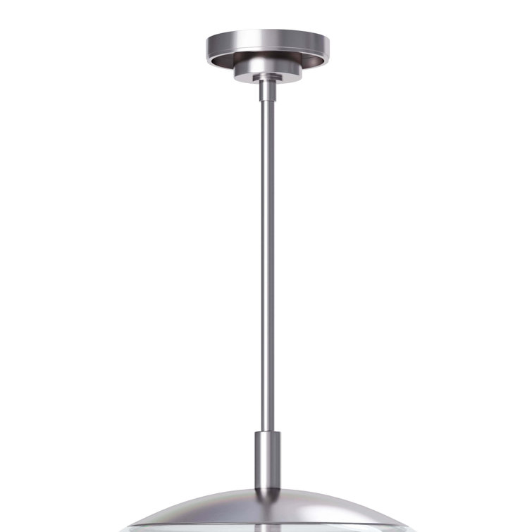 Elegant 4-Light Globe Pendant in Polished Nickel with Clear Glass Shade