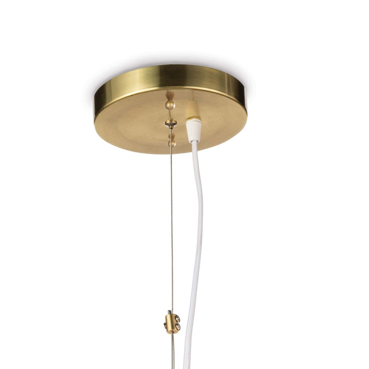 Coastal Georgian White Rattan 1-Light Pendant