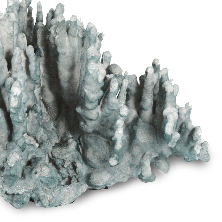 Blue Resin Coral Art Sculpture