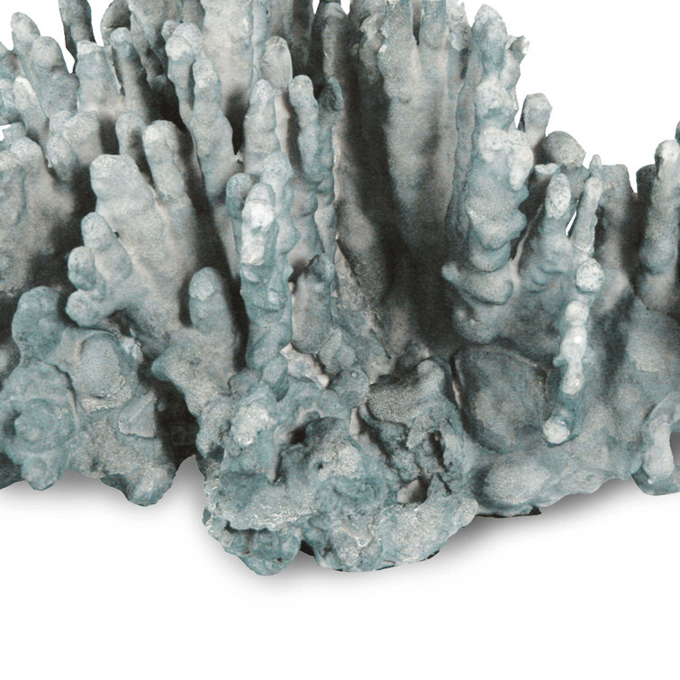 Blue Resin Coral Art Sculpture