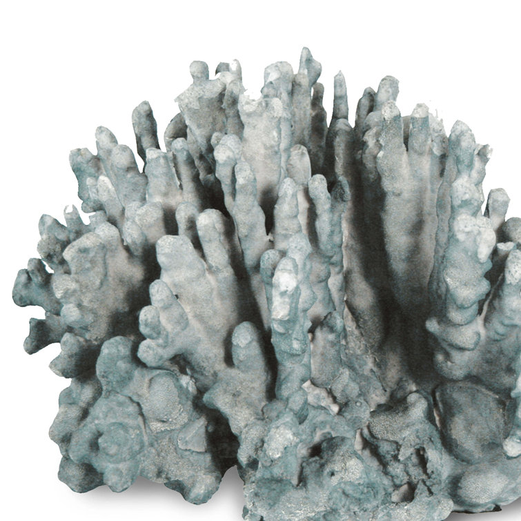 Blue Resin Coral Art Sculpture