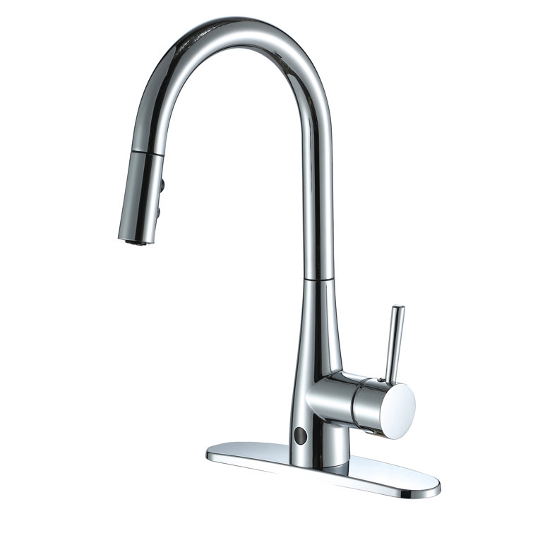 Chrome Plated Touchless Pull-out Spray Kitchen Faucet