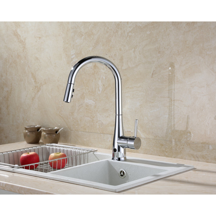 Chrome Plated Touchless Pull-out Spray Kitchen Faucet
