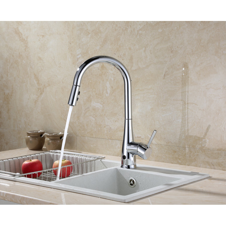 Chrome Plated Touchless Pull-out Spray Kitchen Faucet