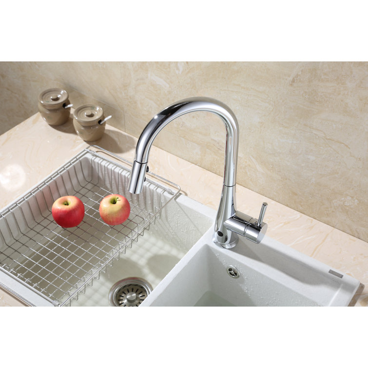 Chrome Plated Touchless Pull-out Spray Kitchen Faucet
