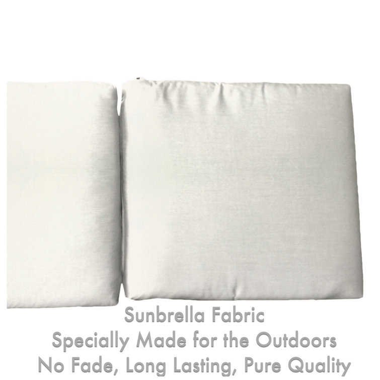 Sunbrella Canvas Natural Outdoor Chaise Lounge Cushions Set
