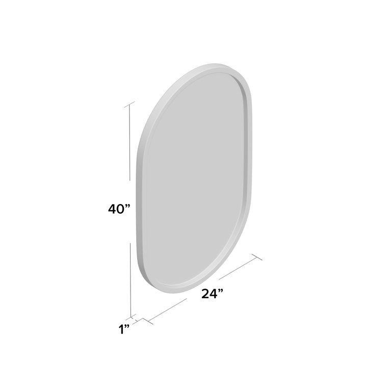 Canal Oval Natural Brass 40" Luxury Wall Mirror