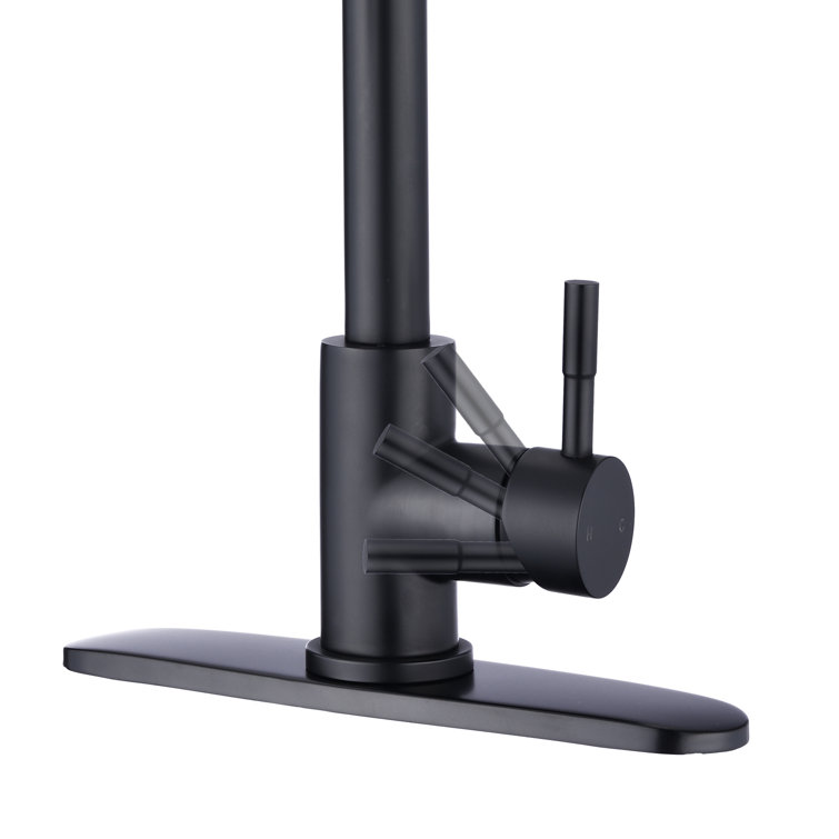 Brushed Gold Stainless Steel Pull Down Kitchen Faucet