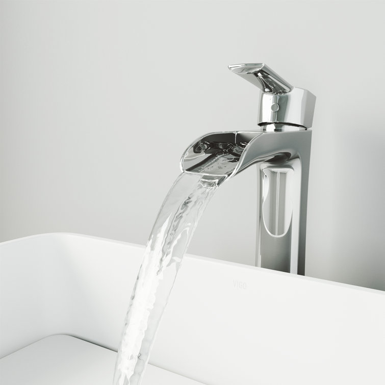 Niko 10.5'' Chrome Modern Single-Hole Vessel Bathroom Faucet