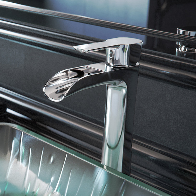 Niko 10.5'' Chrome Modern Single-Hole Vessel Bathroom Faucet