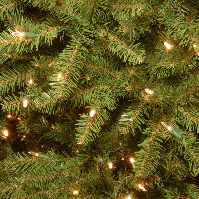 10' Green Dunhill Fir Artificial Christmas Tree with Dual Color LED Lights