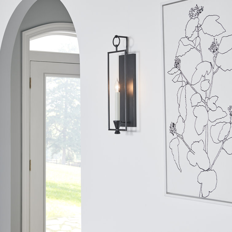 Keystone Aged Iron 1-Light Wall Sconce with Rustic Charm