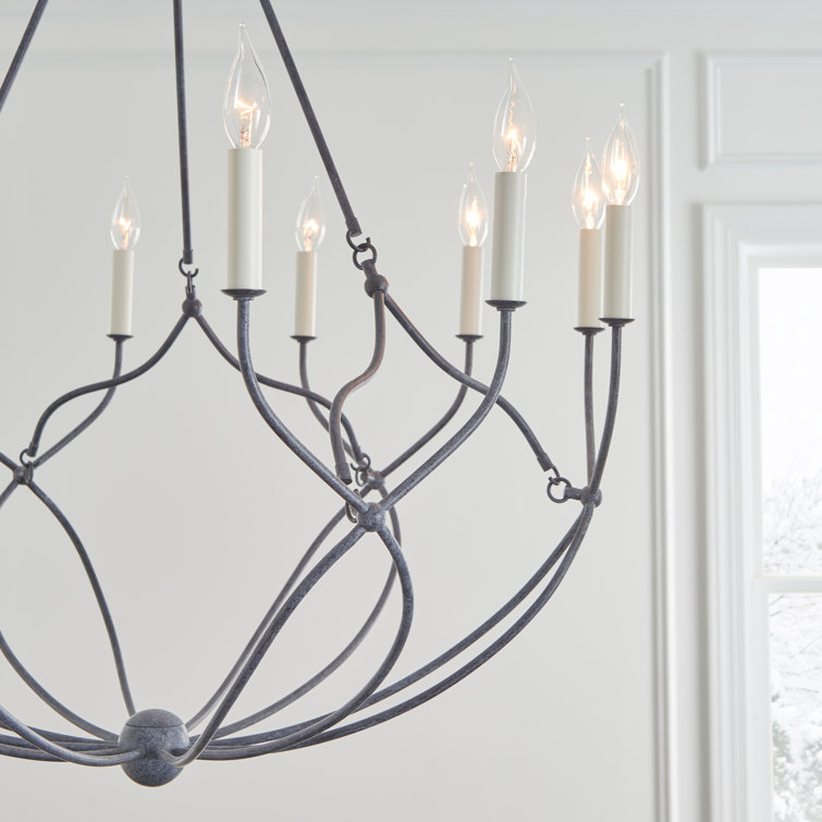 Richmond Weathered Galvanized 12-Light Candle Style Chandelier