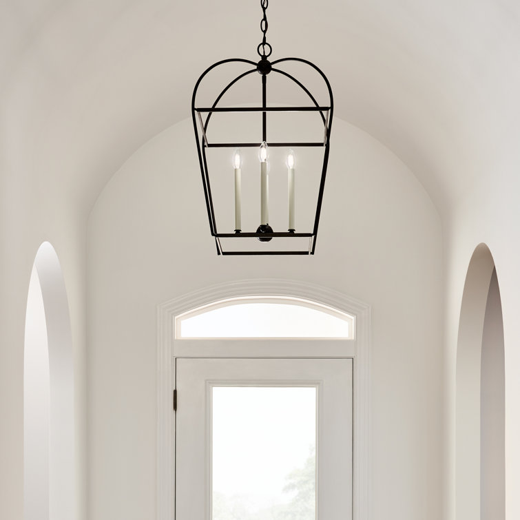 Stonington Antique Gild Mini 4-Light Lantern Geometric Chandelier