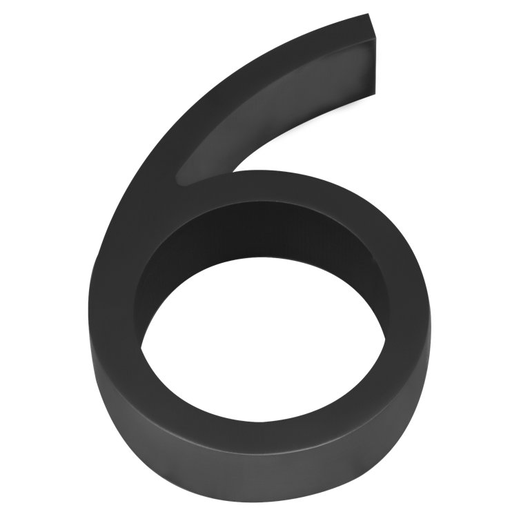 5" Satin Stainless Steel Floating House Number