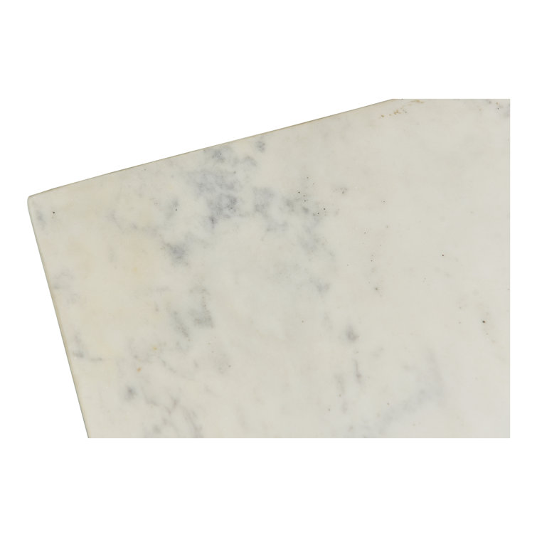 Monika Square White Marble Coffee Table