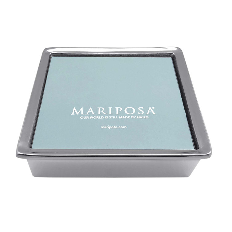 Mariposa Recycled Aluminum Classic Napkin Holder