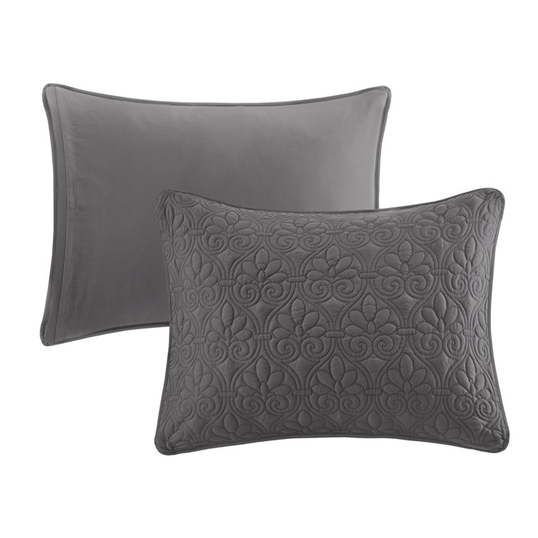 Cream Microfiber Queen Reversible Bedspread Set