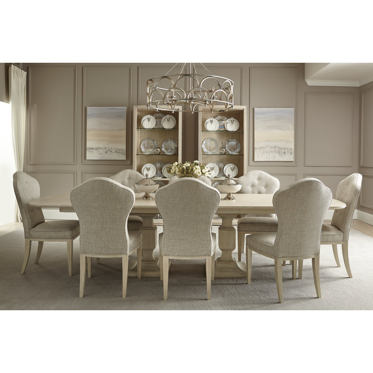 East Hampton 41'' Gray Linen Upholstered Side Chair