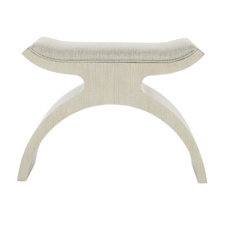 East Hampton Gray Upholstered Polyester Bedroom Bench