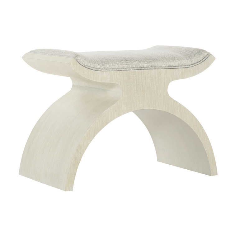 East Hampton Gray Upholstered Polyester Bedroom Bench
