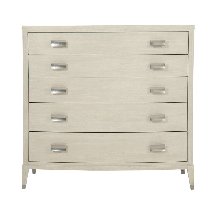 East Hampton Cream 5-Drawer Transitional Tall Dresser