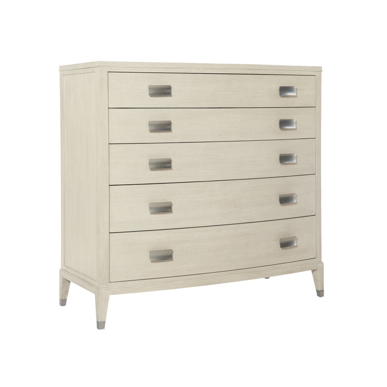East Hampton Cream 5-Drawer Transitional Tall Dresser