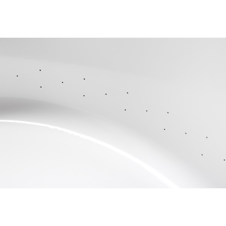 Archer 60" White Acrylic Heated Bubblemassage Air Bath