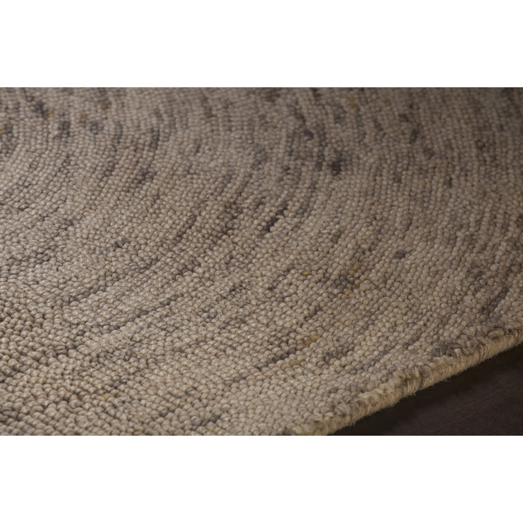 Galaxy Brown and Tan Hand-Tufted Wool Rug 5' x 7'
