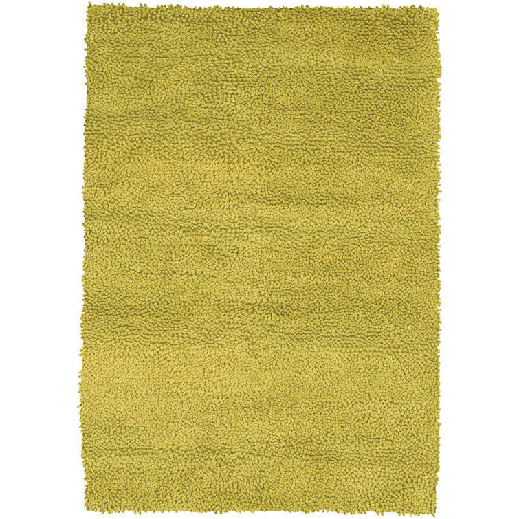 Luxe Hand-Woven Strata Solid Shag Wool Rug, 7'9" x 10'6"