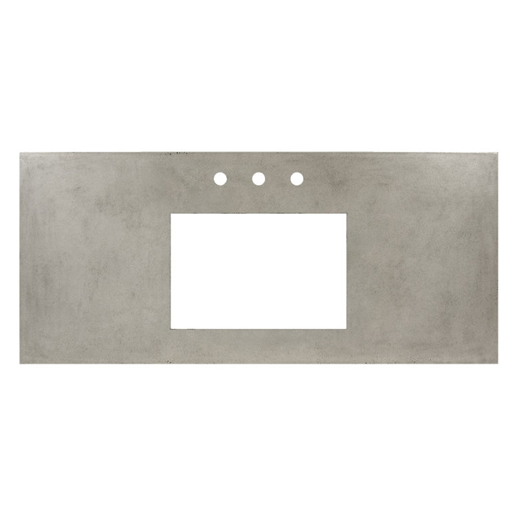 Ash Carrara Marble 48" Engineered Stone Bathroom Vanity Top