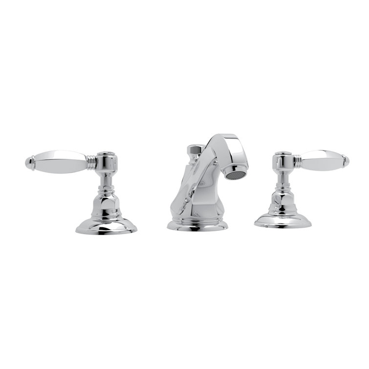 Polished Chrome Brass Widespread Lavatory Faucet