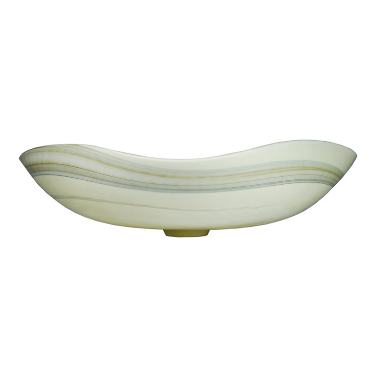 Abalone Hand Spun Murano Glass Vessel Sink