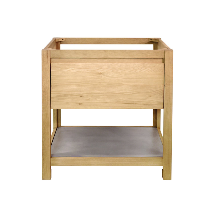 Sunrise Oak 30" Single Freestanding Bathroom Vanity with Ash Shelf