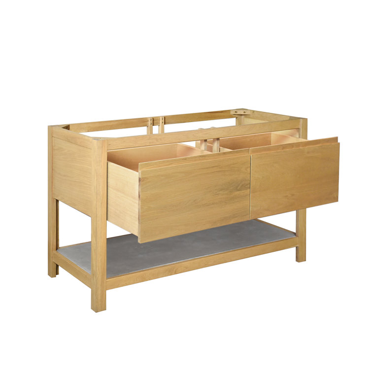 Sunrise Oak 48" Freestanding Single Bathroom Vanity Base