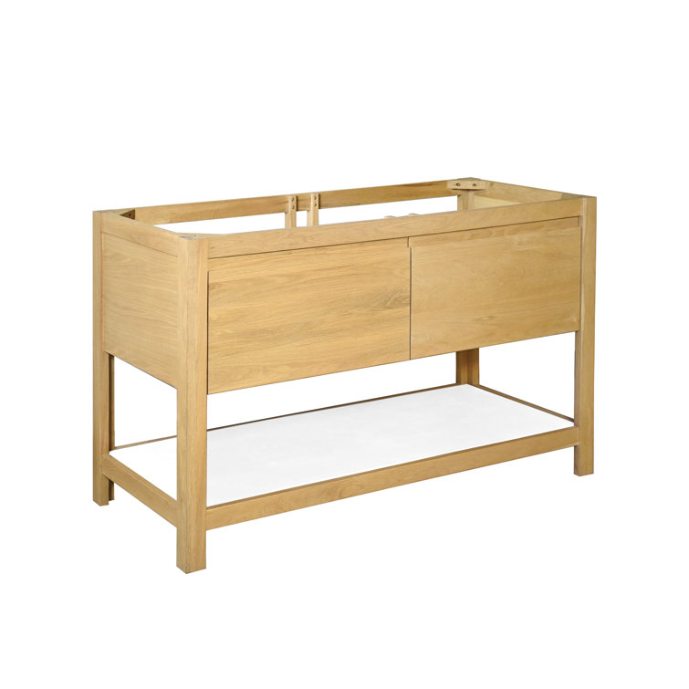 Solace 48" Sunrise Oak Single Bathroom Vanity with Pearl Shelf