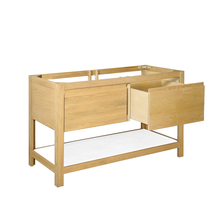 Solace 48" Sunrise Oak Single Bathroom Vanity with Pearl Shelf