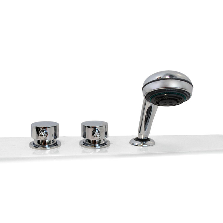 Telluride 47.25'' x 27'' White Acrylic Walk-In Air Bathtub