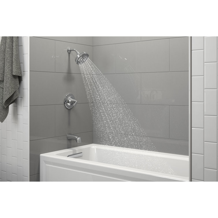 Archer 60" White Acrylic Alcove Bathtub with Left Drain