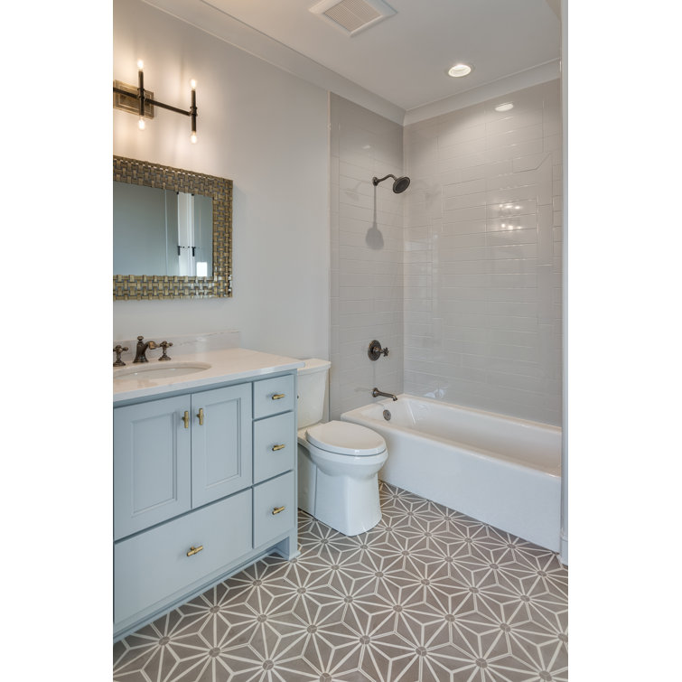Bellwether 60-Inch White Cast Iron Alcove Bathtub
