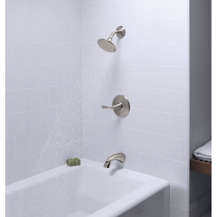 White Cast Iron Alcove Bathtub with Right Drain