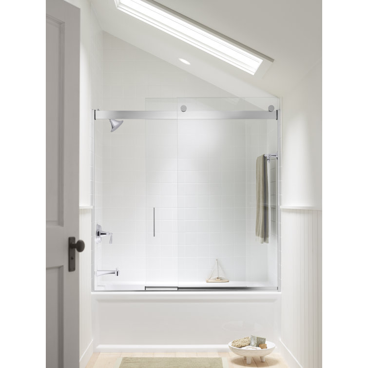 Archer 60" White Acrylic Alcove Bathtub with Left Drain