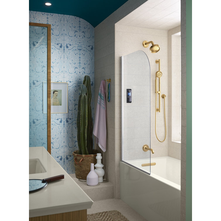 White Acrylic 60" x 30" Alcove Soaking Bathtub