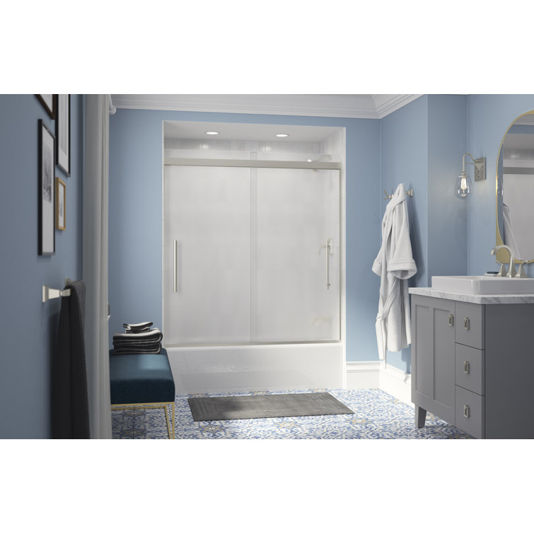 White Cast Iron Alcove Bathtub with Right Drain