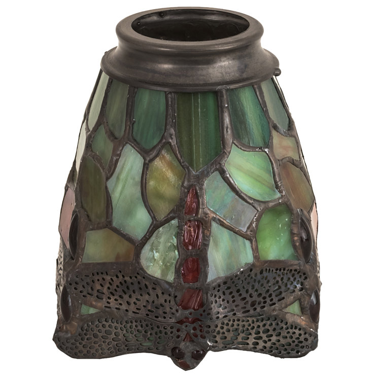 Scarlet Dragonfly 4" Glass Ceiling Fan Light Shade