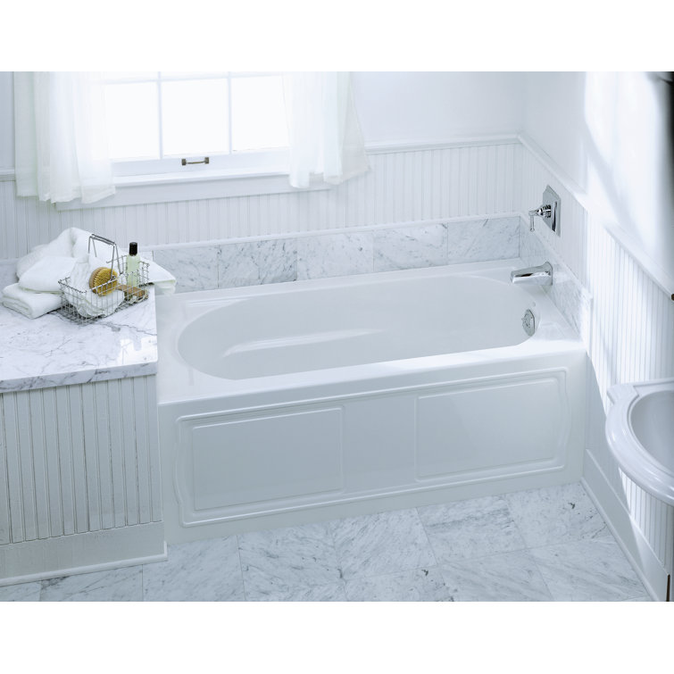Devonshire 60" White Acrylic Alcove Bathtub with Right-Hand Drain