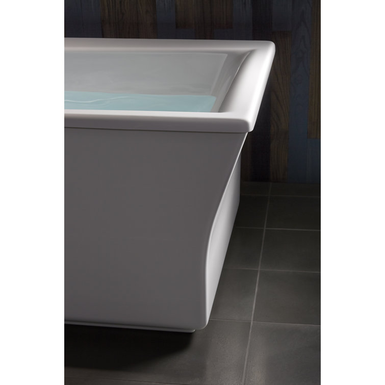 Stargaze 72" White Acrylic Freestanding Soaking Bathtub