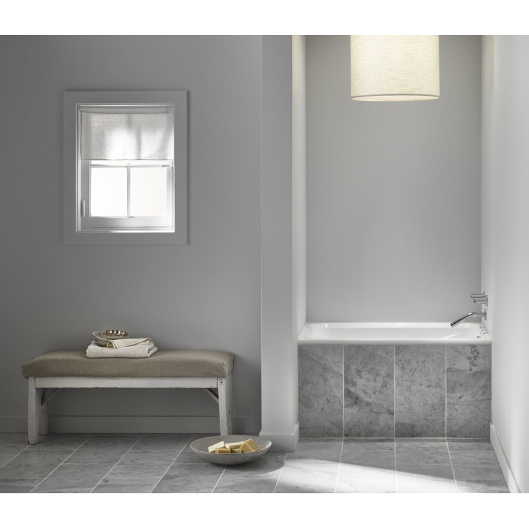 White Acrylic 48" x 32" Drop-in Soaking Bathtub